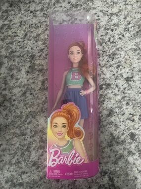 Barbie Red Hair Doll with Green Top and Blue Skirt# 232